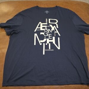 Armani Exchange Dark Blue Graphic Tee